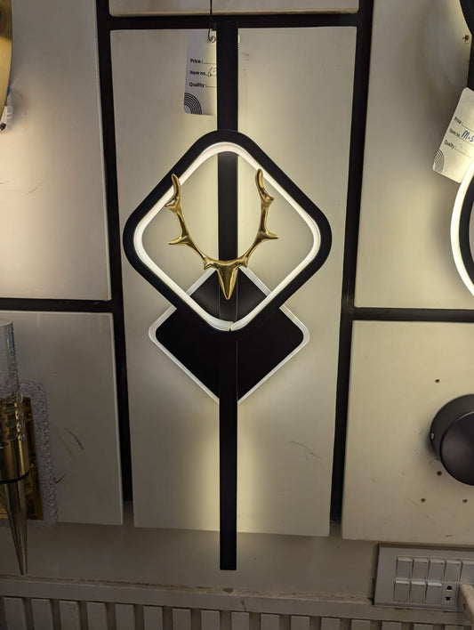 Geometric Deer Wall Light