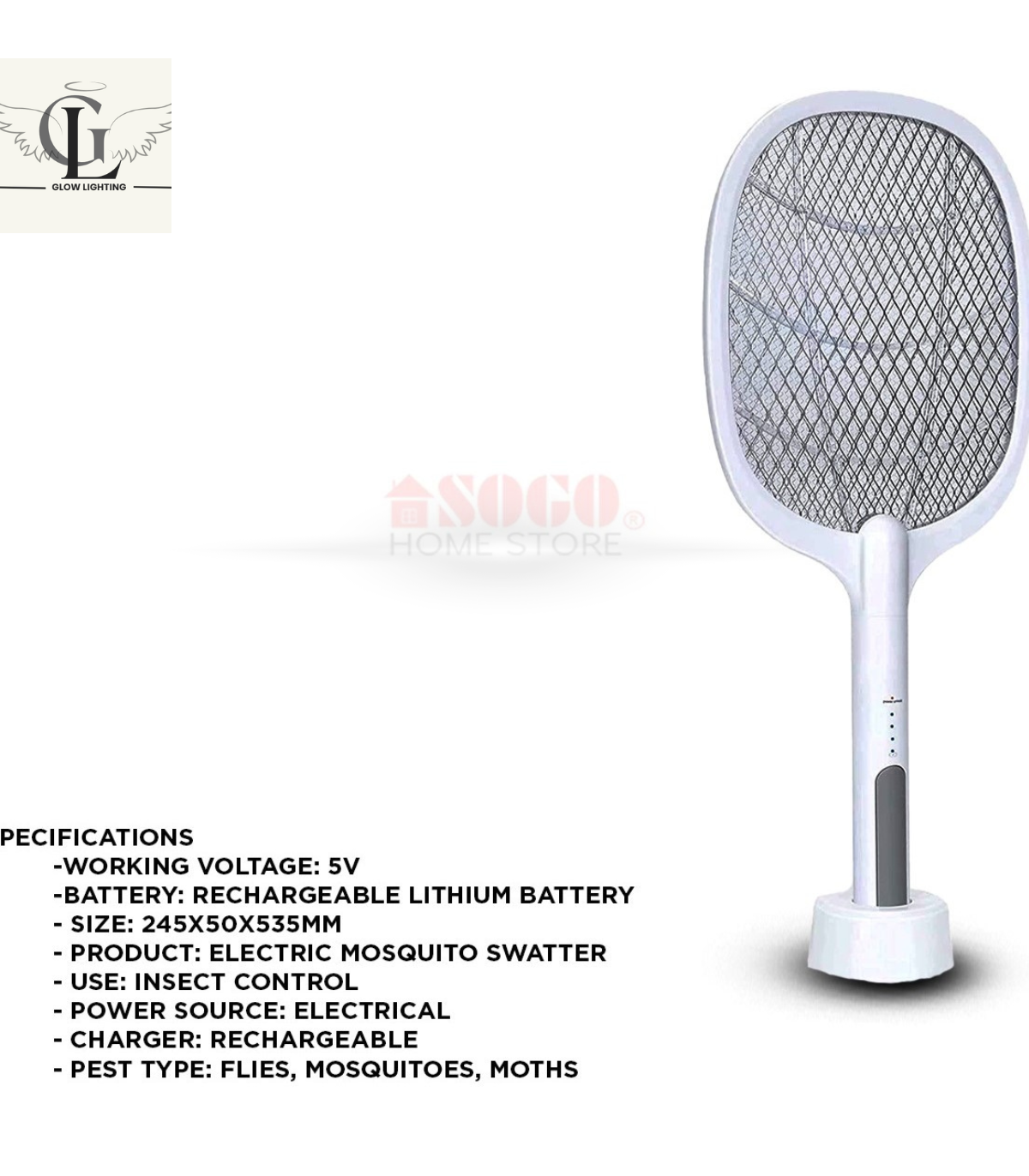 Sogo Rechargeable Insect Killer Racket (JPN-396)