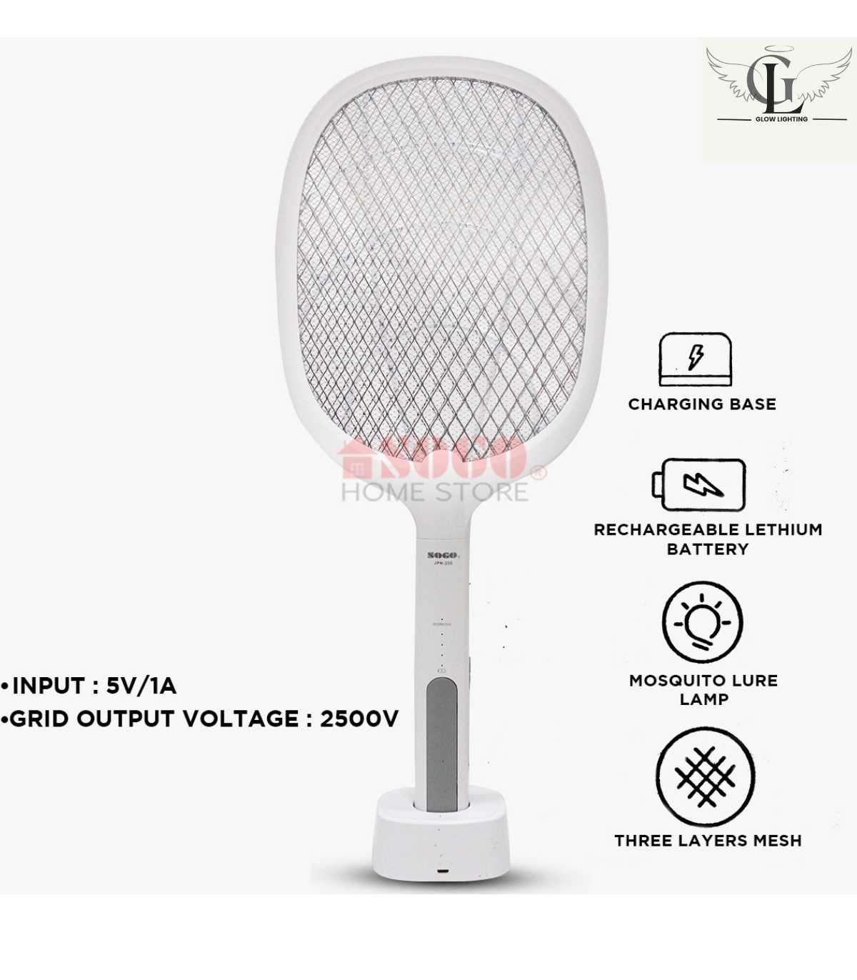 Sogo Rechargeable Insect Killer Racket (JPN-396)