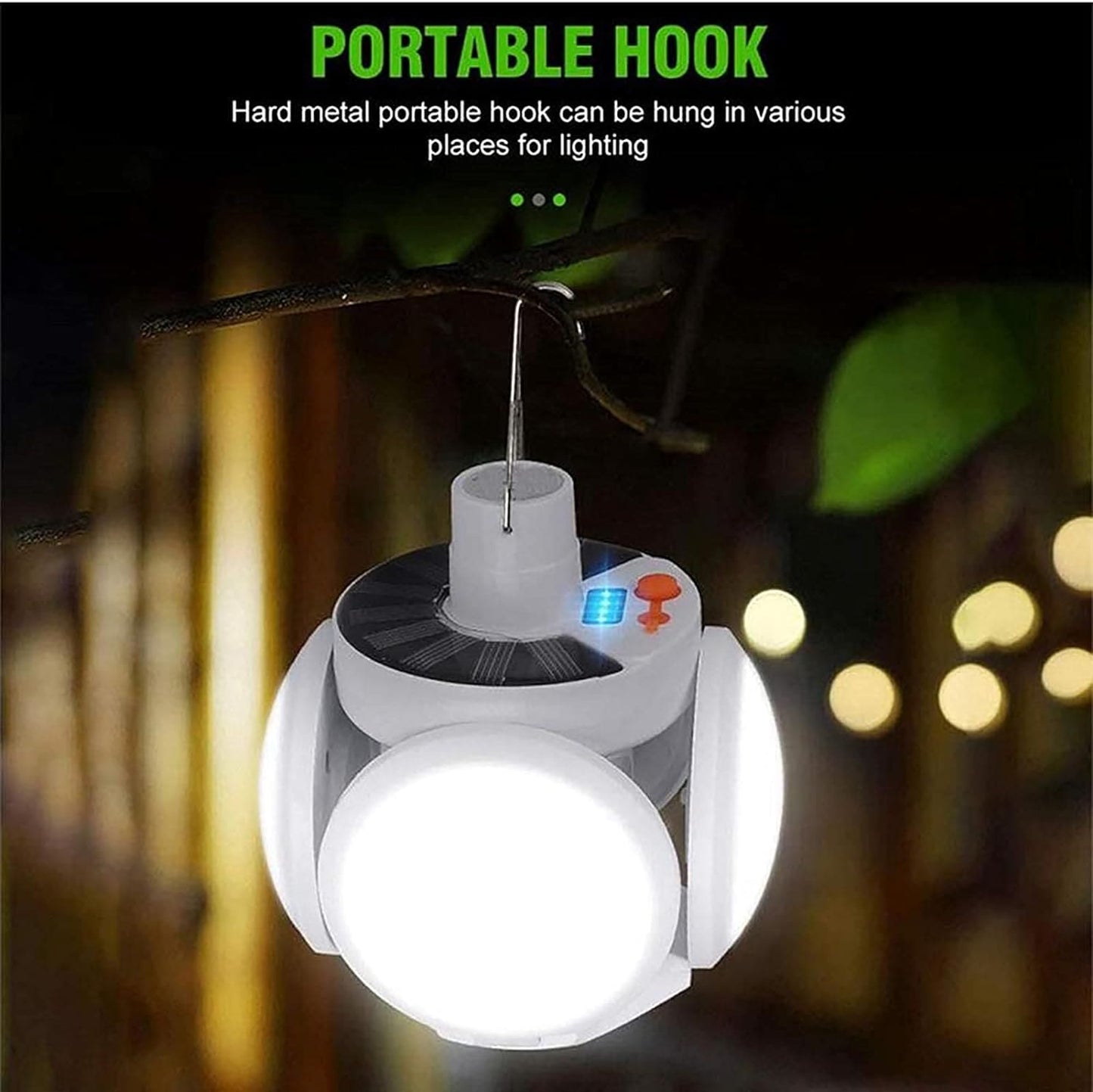 Football Foldable Solar Light Emergency Light